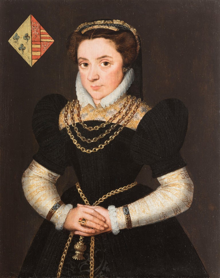 Gillis Claeissens
Portrait of a Lady, probably "Anne Joigny-de Pamele" 
Oil on wood, 35,5 x 28 cm

Gillis Claeissens has only recently been rediscovered as an important portrait painter of the 16th century. He received his training in the studio of