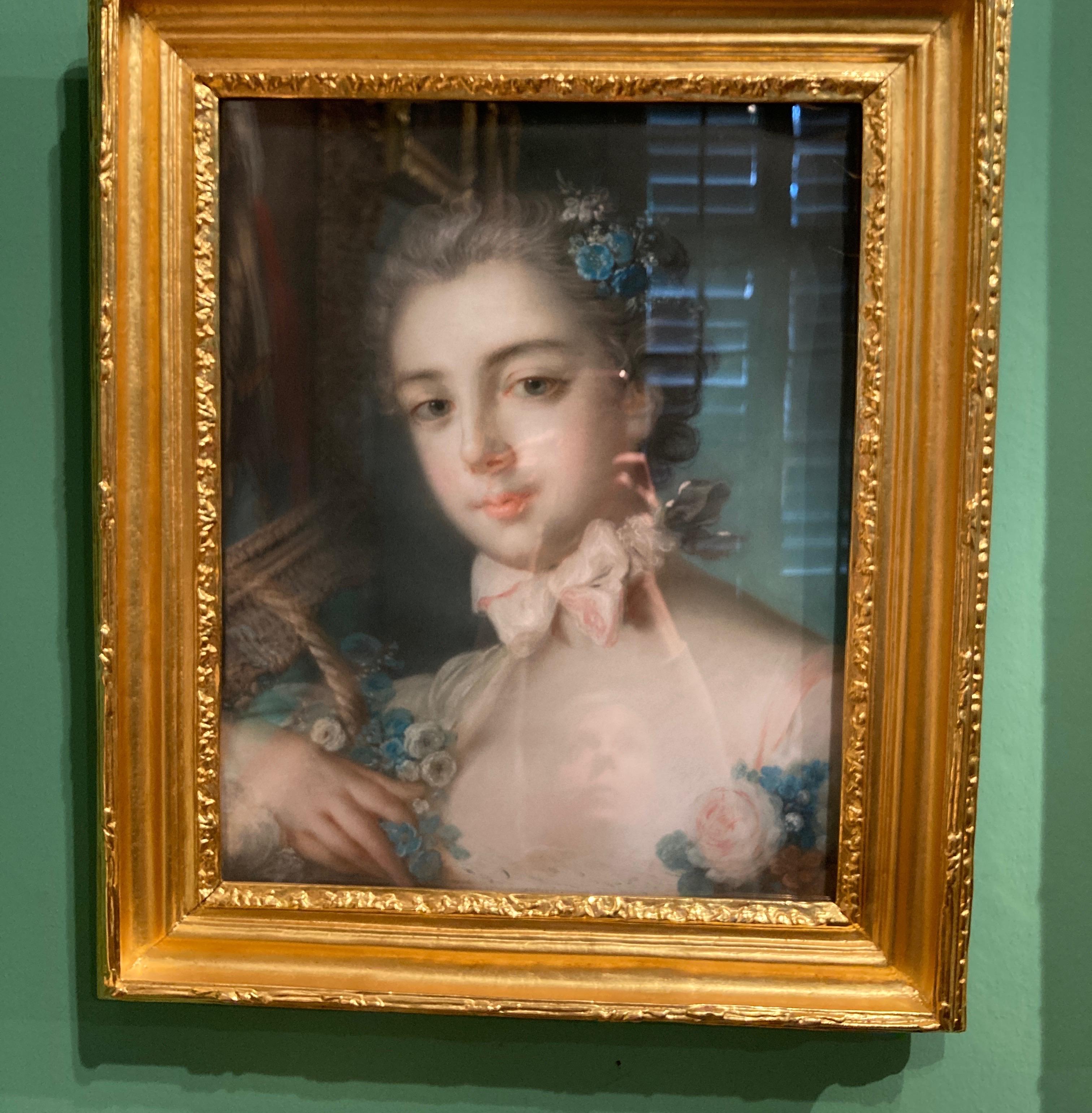 François Boucher Portrait - Rococo Portait, French Rococo, Marie Baudouin, Daughter of Francois Boucher