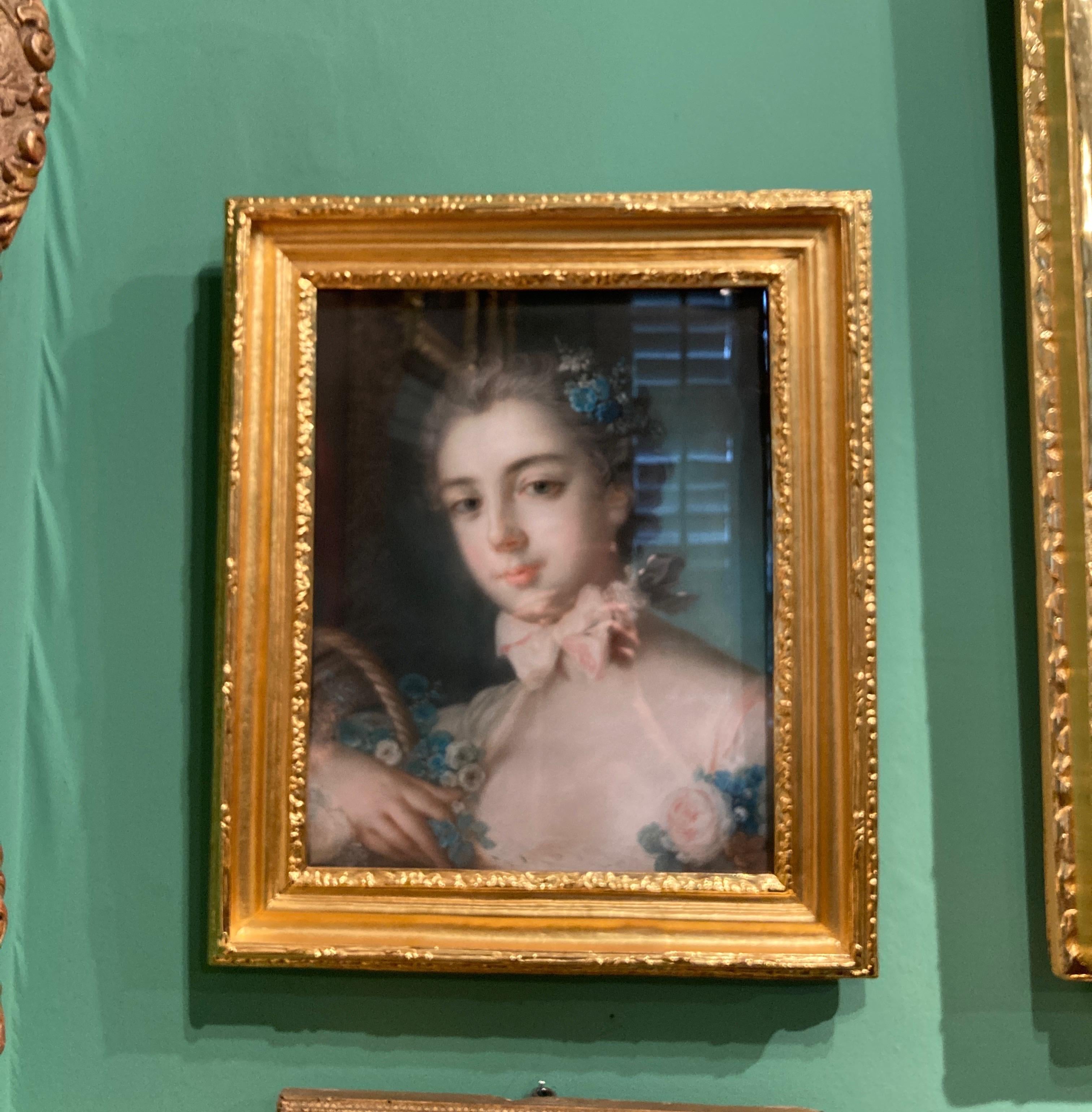 Rococo Portait, French Rococo, Marie Baudouin, Daughter of Francois Boucher For Sale 3