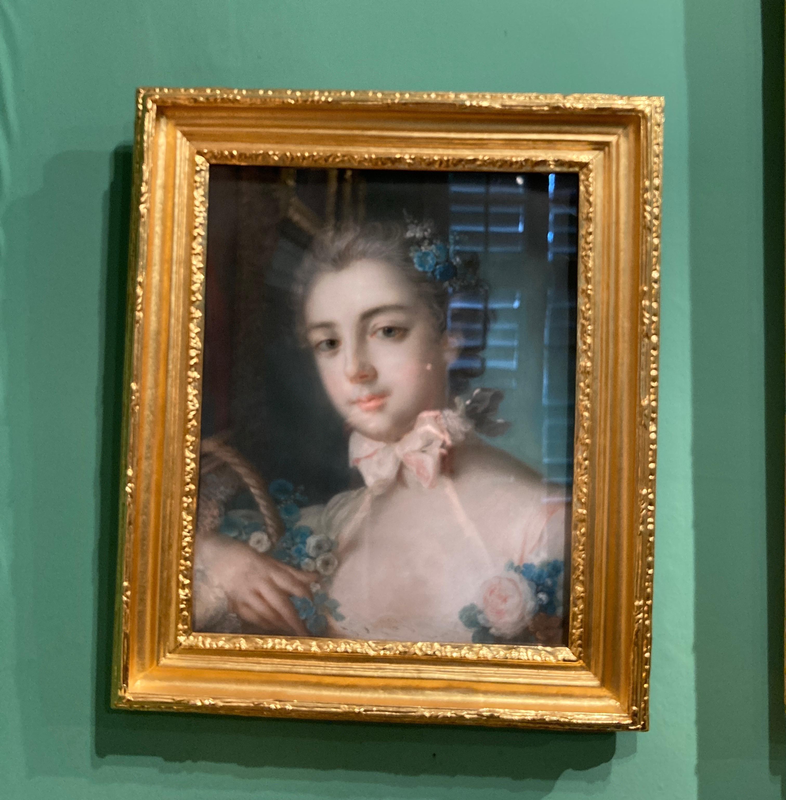 Rococo Portait, French Rococo, Marie Baudouin, Daughter of Francois Boucher For Sale 4