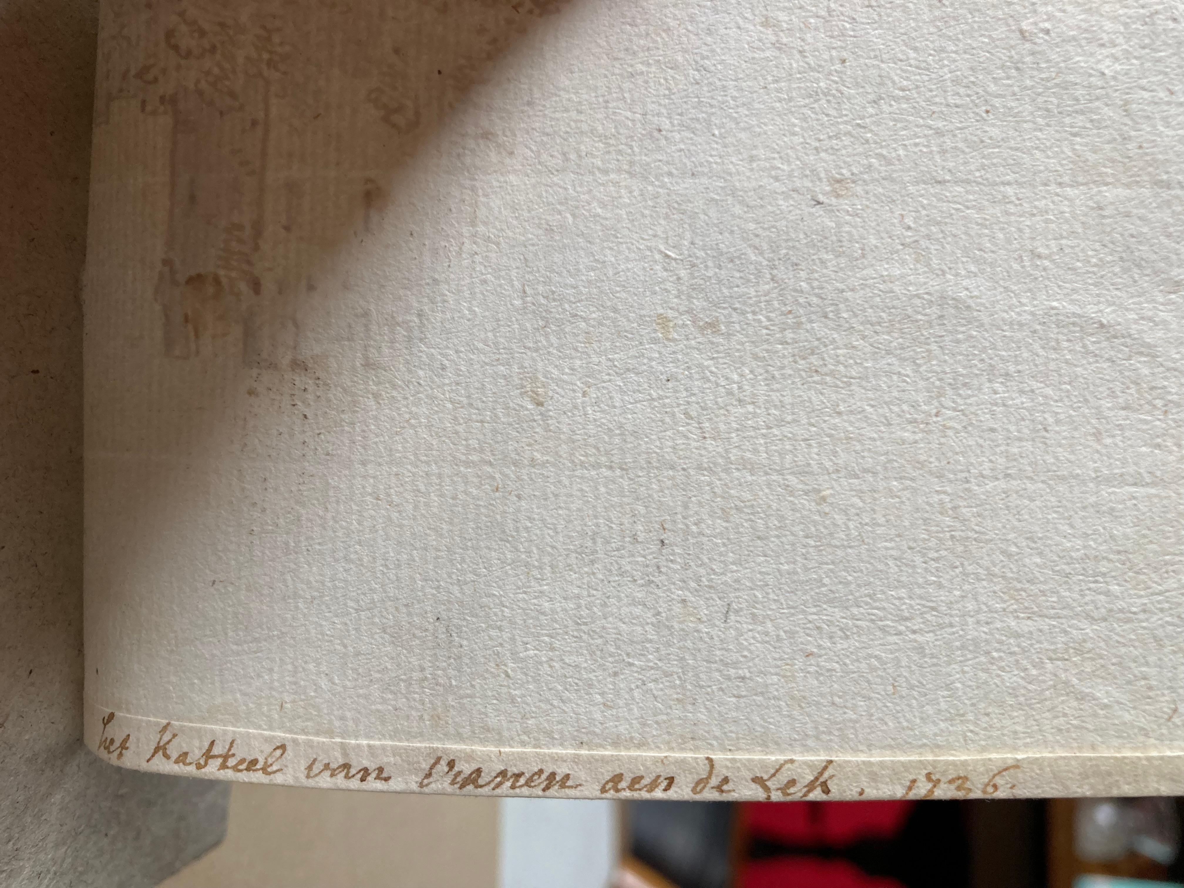 Ansicht des Schlosses von Vianen, Batestein, Niederländisches Goldenes Zeitalter, Schouman, Altmeisterliche Kunst im Angebot 6