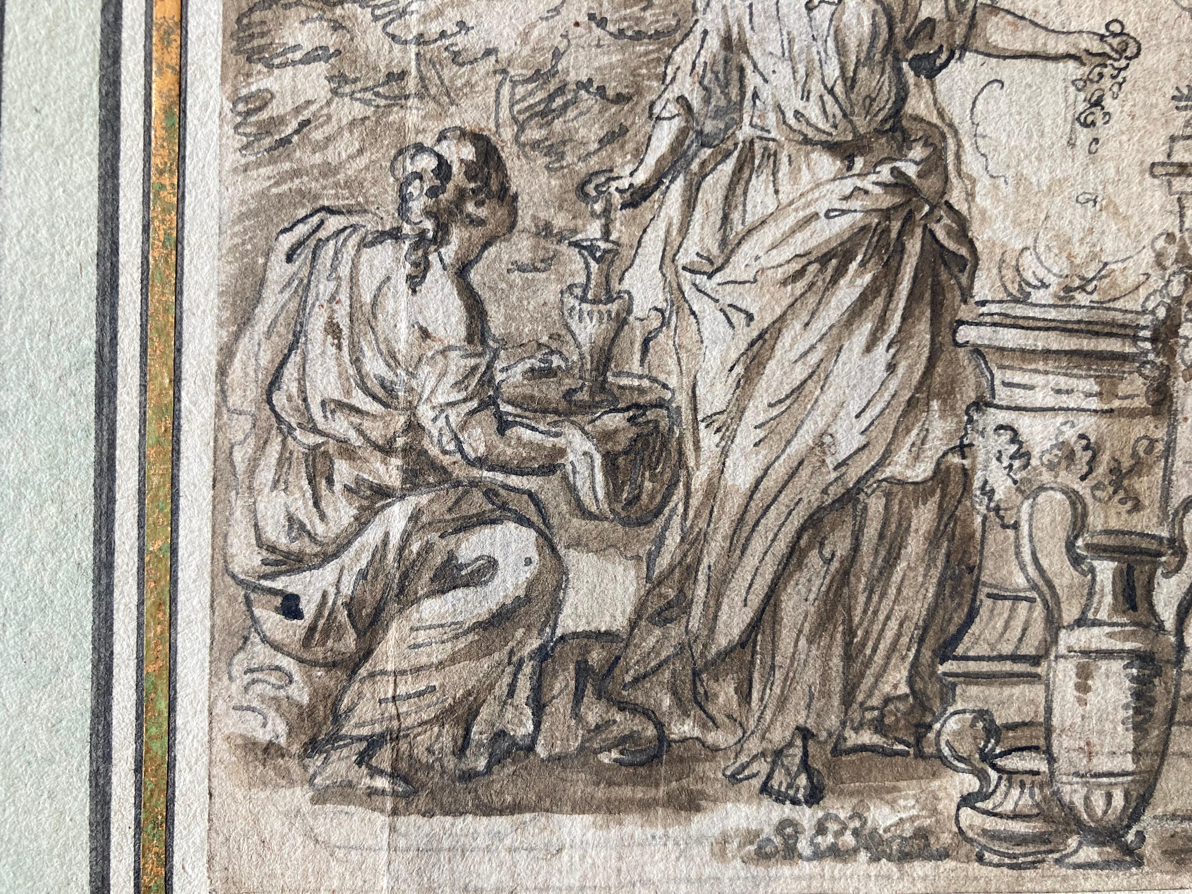 Italian School, Nicolo Grassi, 18th, Worship of Venus, The Venus Sacrifice, Amor For Sale 1