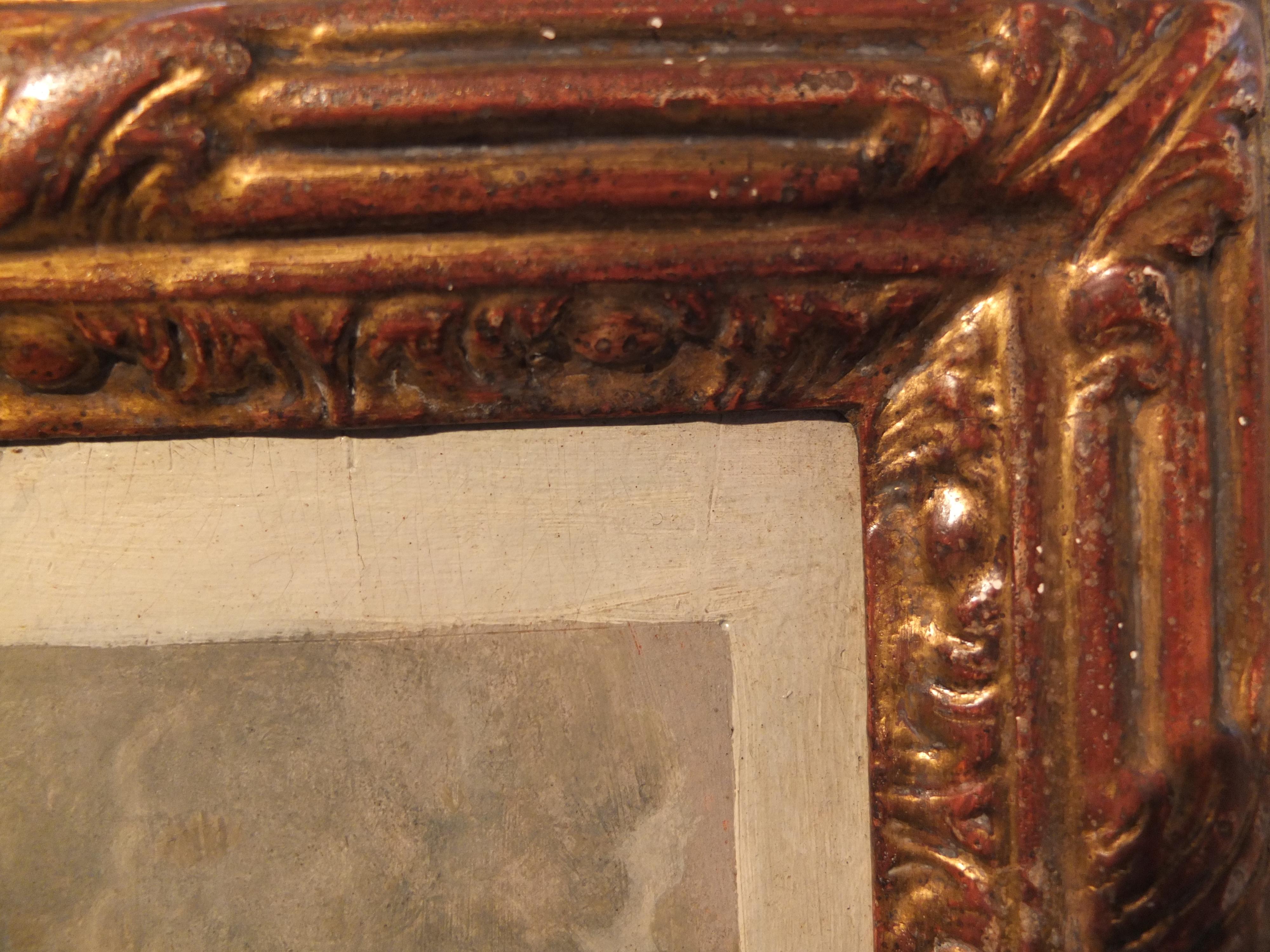 Nach einem Kupferstich (46 x 34 cm) von Gilles Rousselet nach Van Dyck, ca. 1640 Paris.  
Öl auf Karton, 44 x 35 cm
Trompe-l'oeils sind Bilder, deren abgebildete Gegenstände so naturalistisch gemalt sind, dass der Betrachter sie als tatsächlich