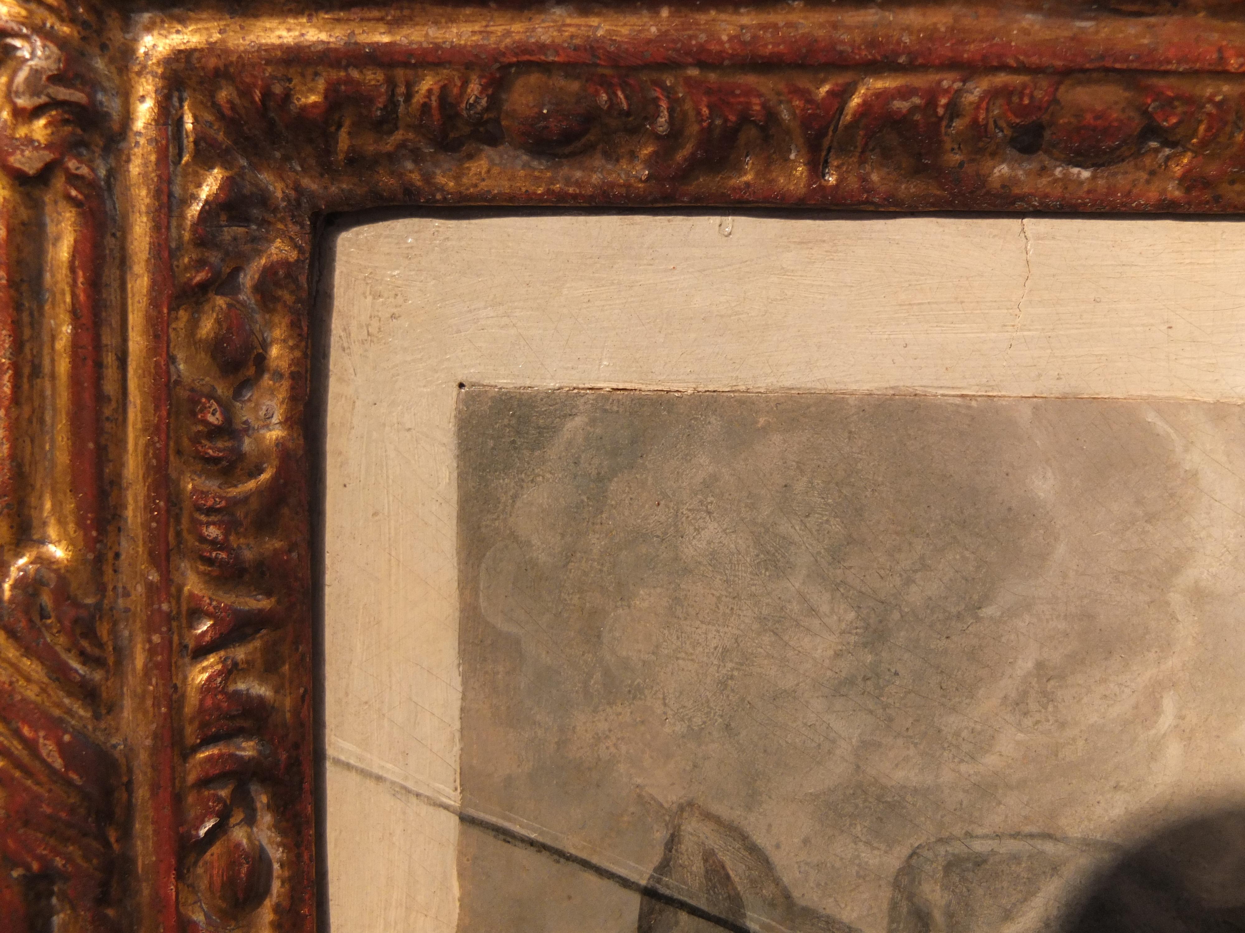 Trompe l'oeil, Trick des Auges, Maria, Kind des Heiligen Antonius, Van Dyck, alter Meister im Angebot 5