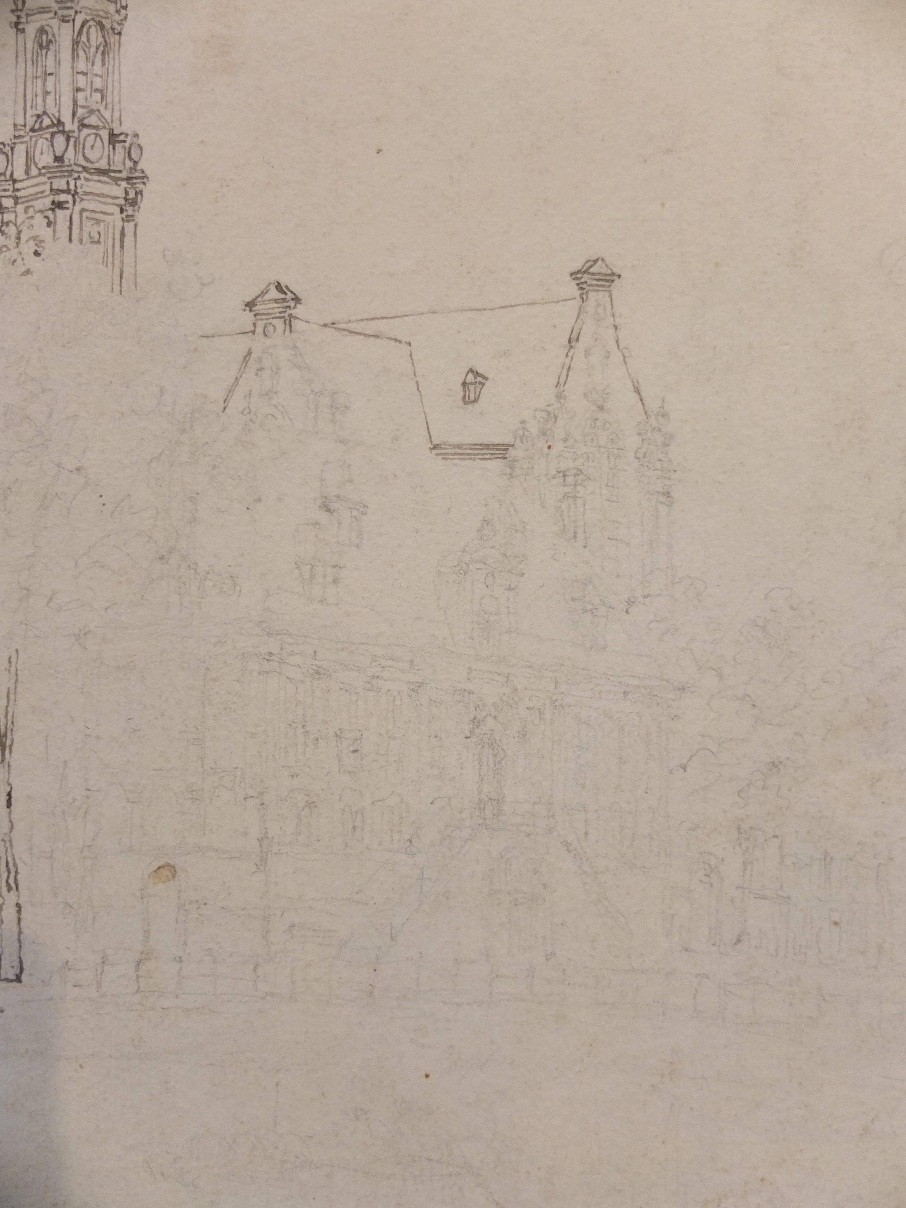 Old Master Drawing, Westerkerk Keizersgracht in Amsterdam, 17th century, Dutch For Sale 10