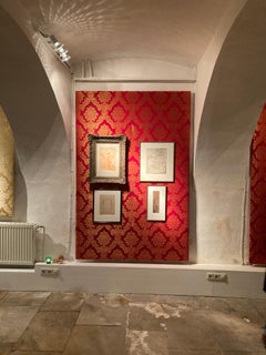 Italian Artist, Gathering of Manna. Old Master Drawing, 17th Century, Figurative