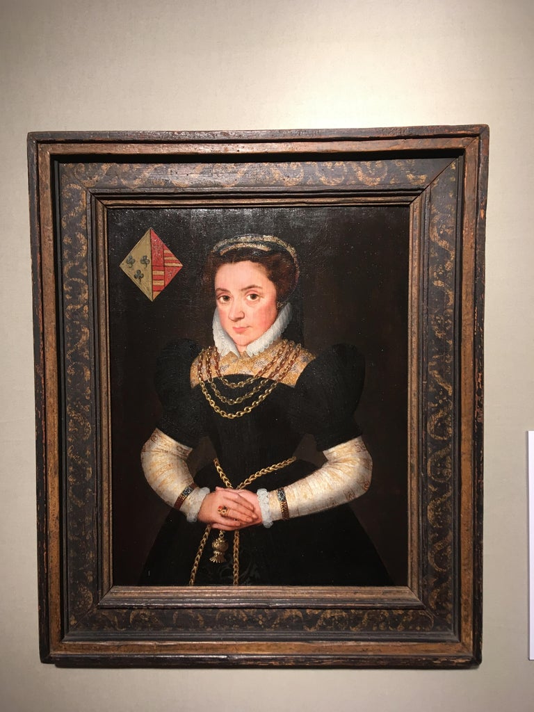 Fine Old Master Portrait, by Gillis Claeissens, Portrait of a Lady, 1580, Bruges For Sale 2