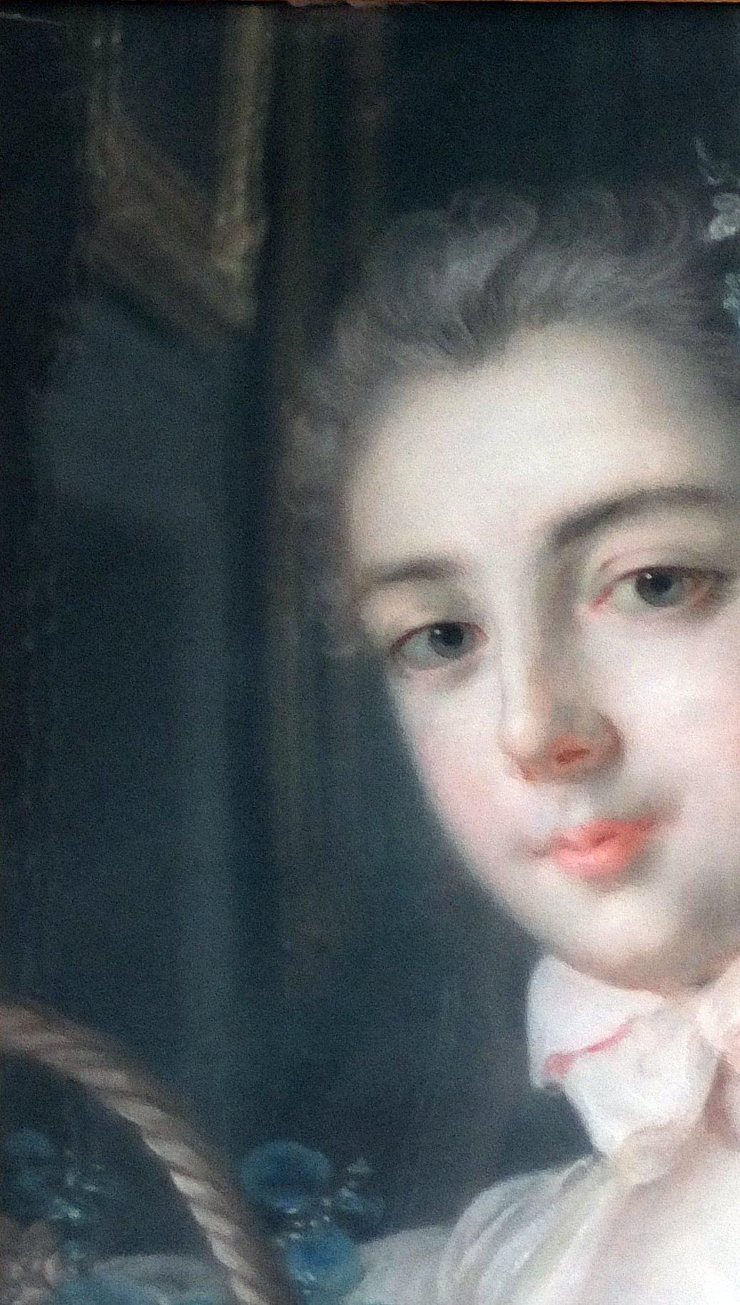 Portait Rococo, Rococo français, Marie Baudouin, Fille de Francois Boucher - Art de François Boucher
