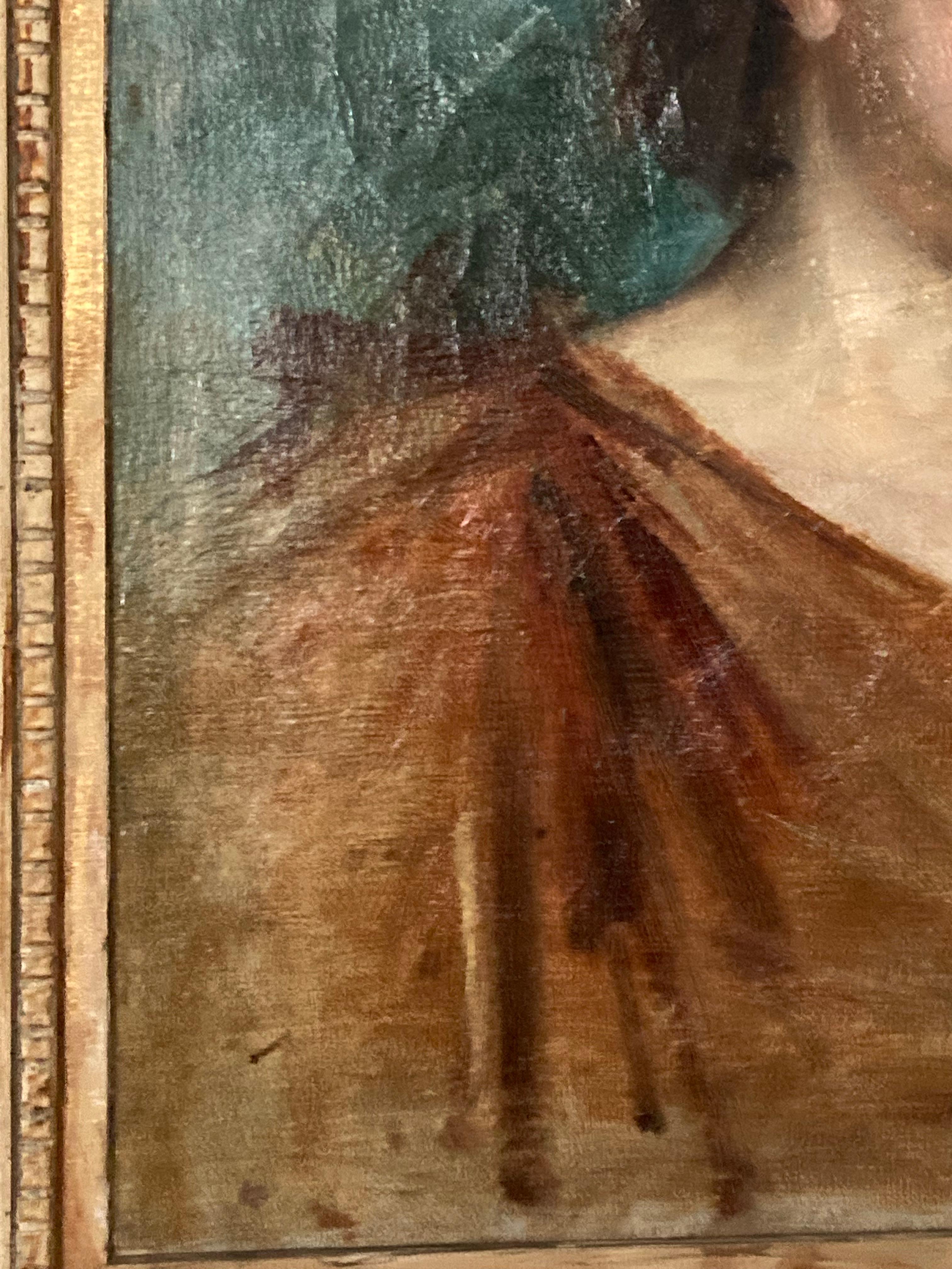 French Impressionist, Portrait Lady Jeany L'Ouvrier, Gasté, signed, Modern Art 2