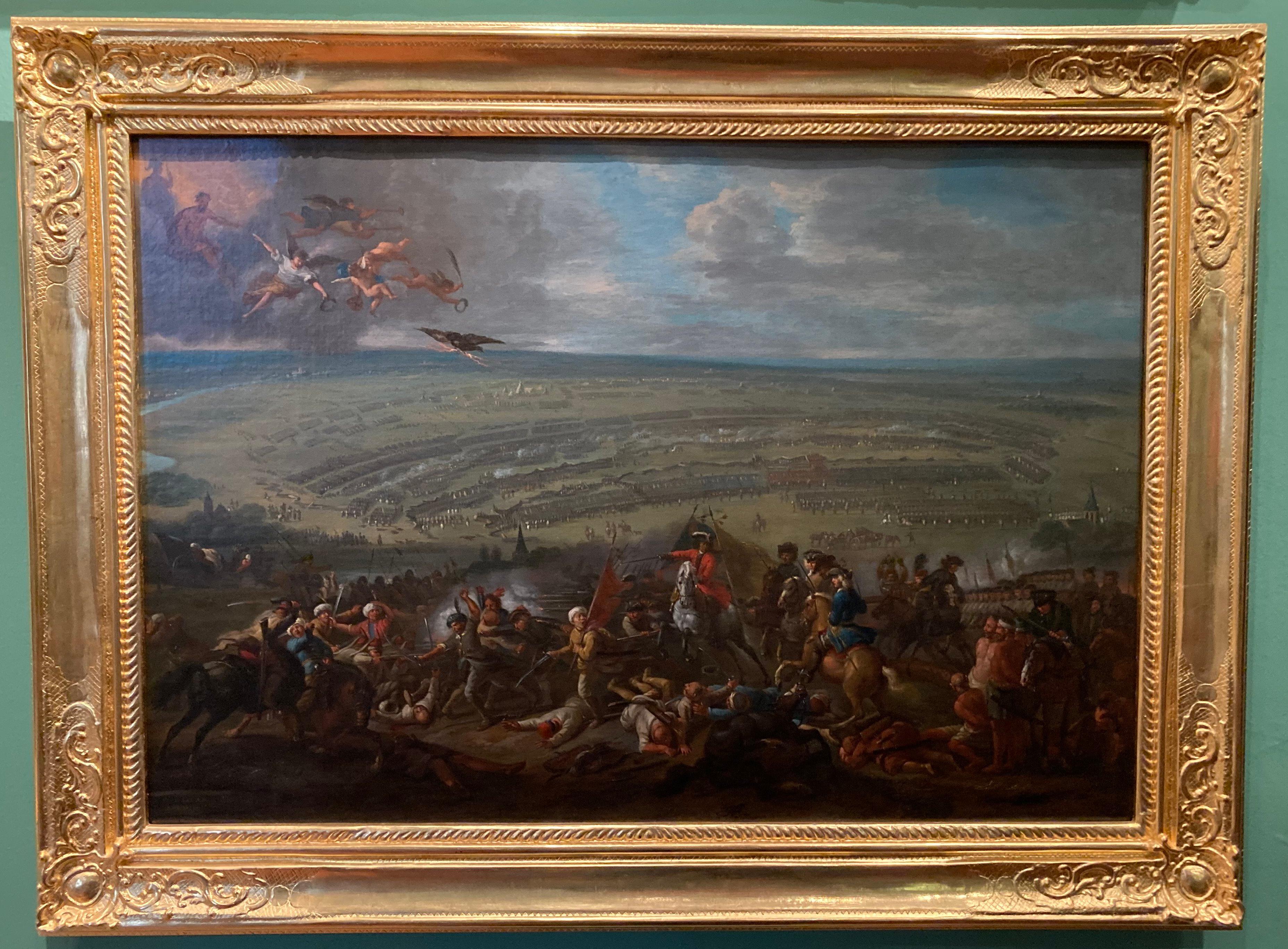 La bataille de Peterwardein par Jan van Huchtenburg, scène de bataille, maître ancien en vente 2
