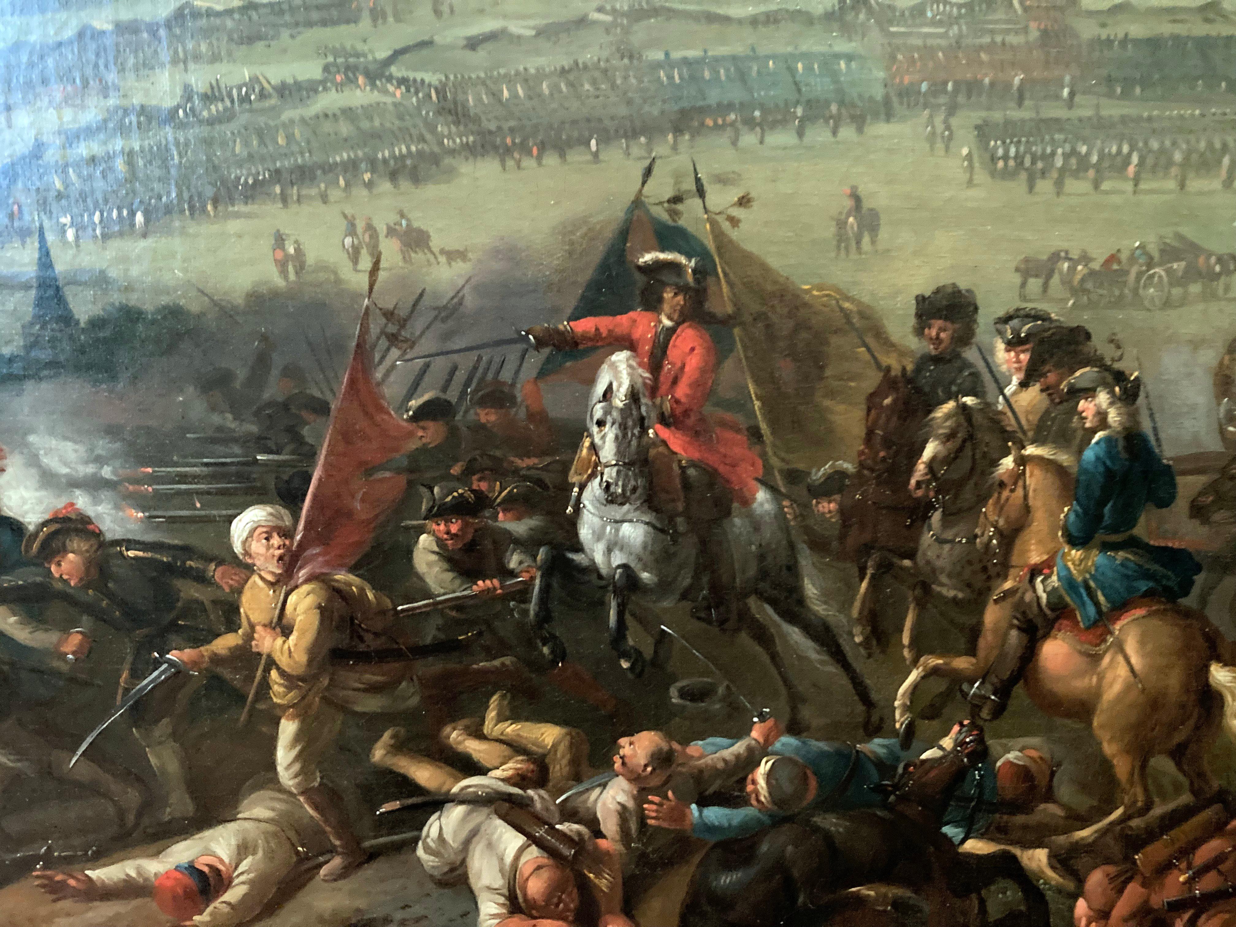 Battle of Peterwardein, By Jan van Huchtenburg, Battle Scene, Old Master For Sale 1