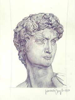 Unglaubliche Skizze von Michelangelos David