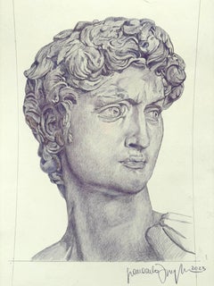 Incredible sketch of Michelangelo's David