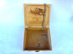 Magnifique boîte à cigares peinte par Giancarlo Impiglia