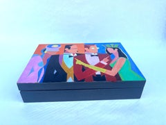 Schöne Zigarrenbox, gemalt von Giancarlo Impiglia