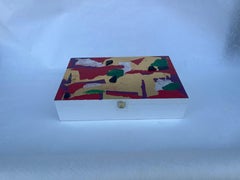 Beautiful cigar box painted by Giancarlo Impiglia