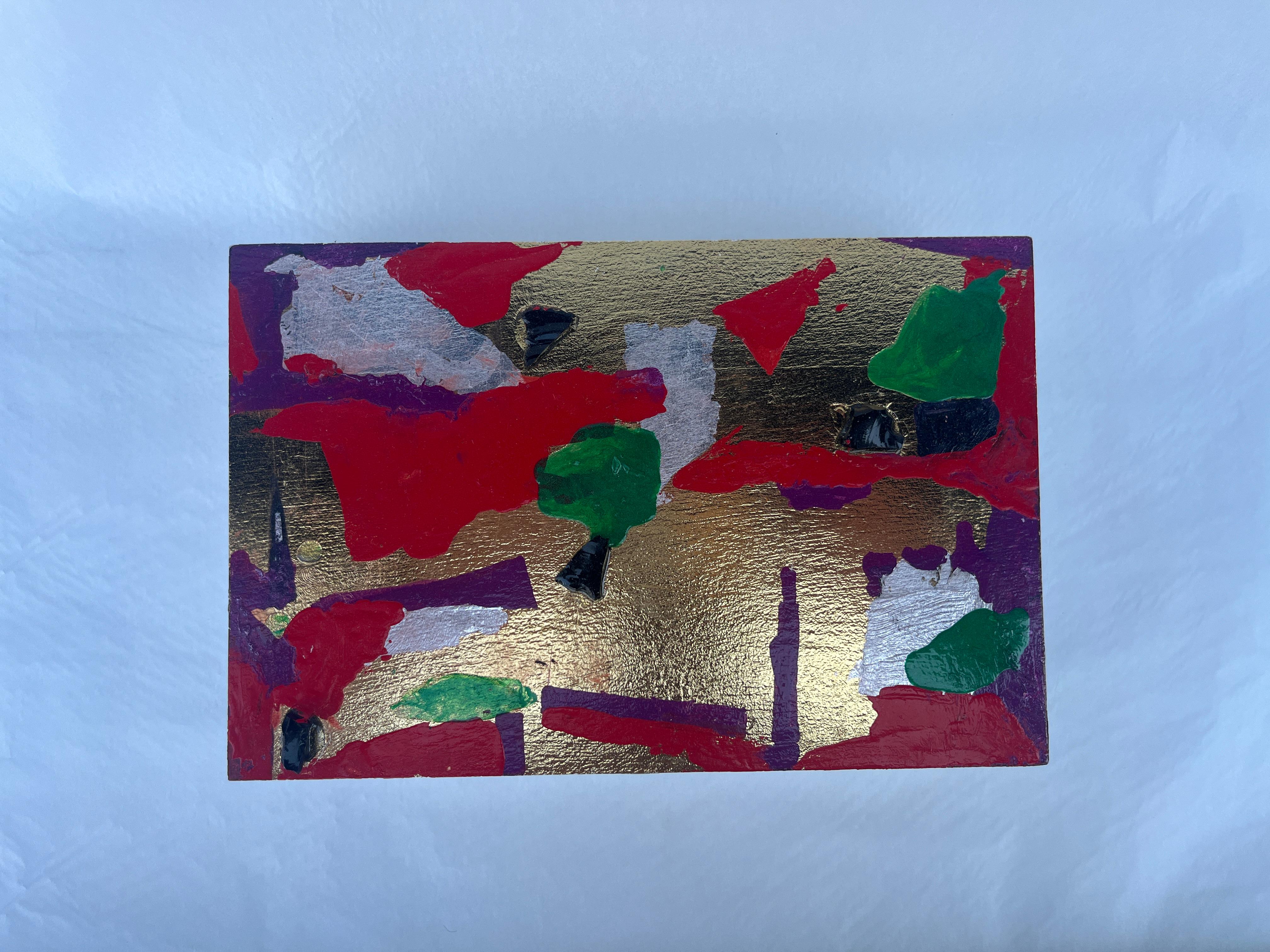Bellissima scatola di sigari dipinta da Giancarlo Impiglia in vendita 2