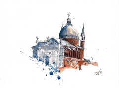 "Il Redentore" - Venice - Architectural Watercolor Painting - Turner