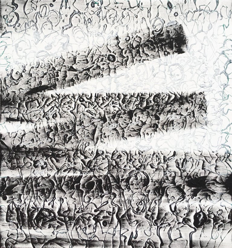 Amanda Joy Brown "Archaeology" black and white abstract