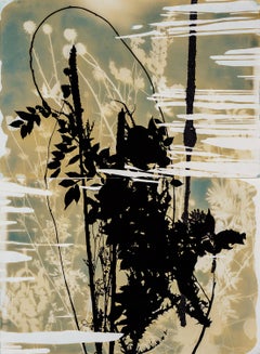 Psychic Garden (Filia) - botanical - cyanotype - ethereal  - black and white