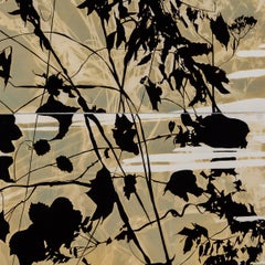 Psychic Garden (Mater) - botanical - cyanotype - ethereal  - black and white