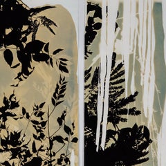 Psychic Garden (Mimosa Pudica/Embrace) - botanical - cyanotype - ethereal