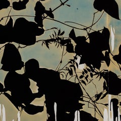 Psychic Garden (Pueraria Montana/Cradle) - botanical - cyanotype - ethereal