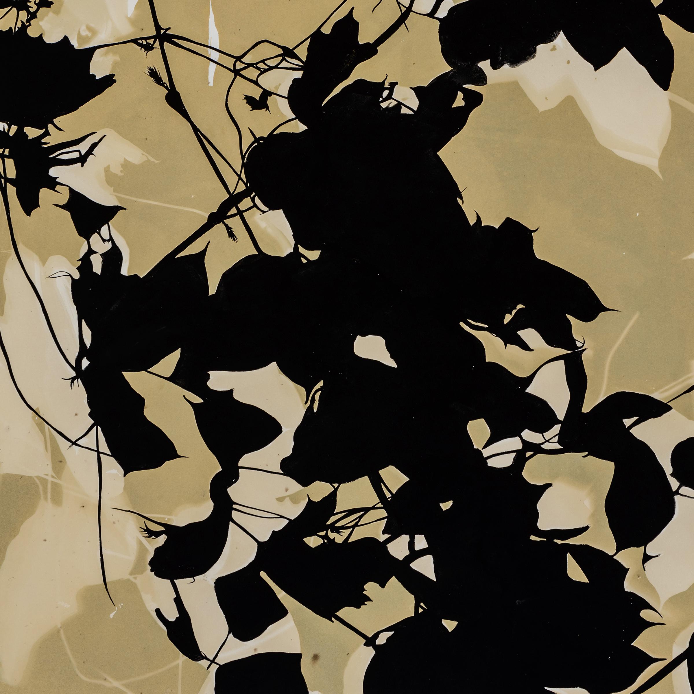 Psychischer Garten (Pueraria Montana/Halo) – botanisch – Cyanotypie – ätherisch (Abstrakt), Art, von Caroline Bullock