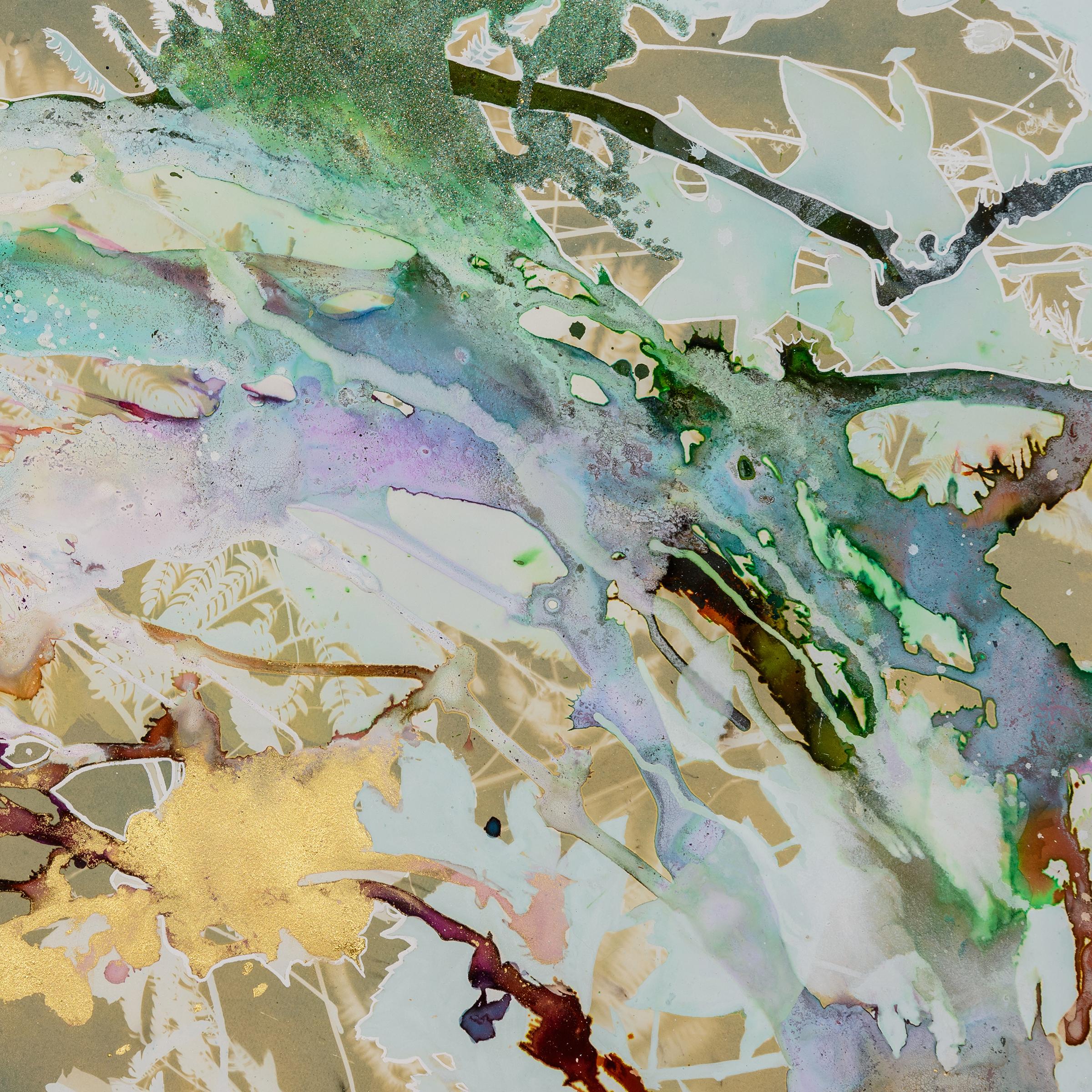 Psychischer Garten (Sea Sprite) – botanisch – zyanotypie – ätherisch – Art von Caroline Bullock