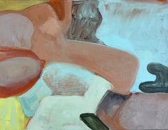 « Abstraction n°56 » - peinture abstraite - huile colorée sur lin