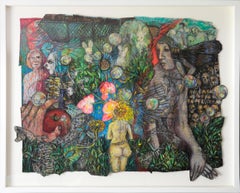 "Merrily, Merrily, Merrily" - Pastellzeichnung, figurativ, Surrealismus