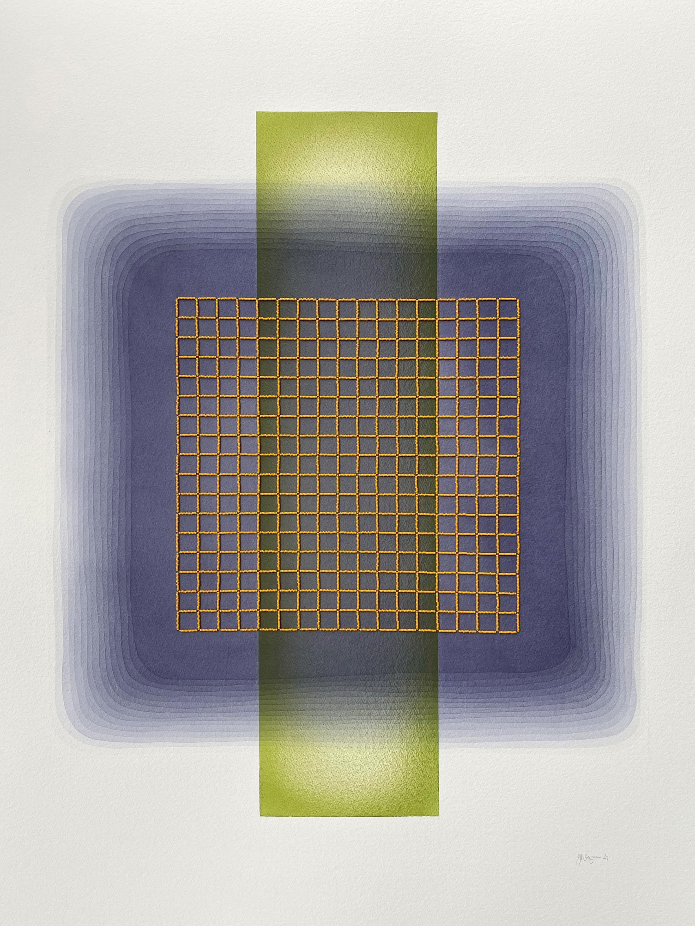 Interaction des couleurs IV (3) - théorie des couleurs, perles de verre, brillant, saturé, grille