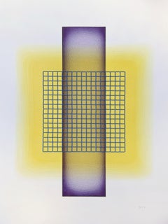'Color Interaction IV (4)' - color theory, glass beads, bright, saturated, grid