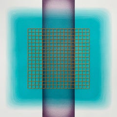 'Interacción del color IV (7)' - teoría del color, cuentas de vidrio, brillante, saturado, cuadrícula