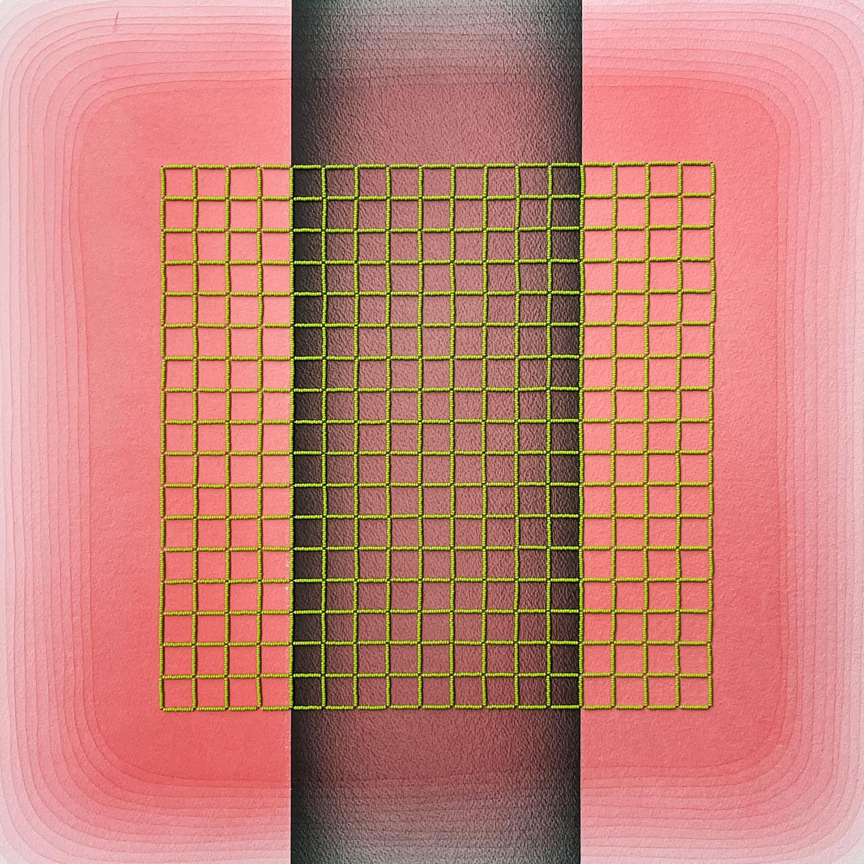 Cette pièce présente des nuances de rose et de vert.

Gretchen Wagner, artiste et designer basée à Atlanta, est influencée par l'utilisation des couleurs et leurs interactions. Son œuvre la plus récente, 