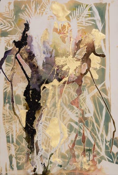 Psychic Garden (Golden Hour) - botanical - cyanotype - ethereal - colorful