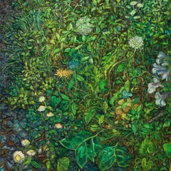 "Sommer" - Natur, Grün, Naturalismus, Ölgemälde, Botanik