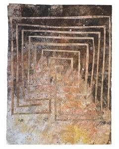 "no temas, todo será revelado" - paleolítico, formación rocosa, abstracto, terroso