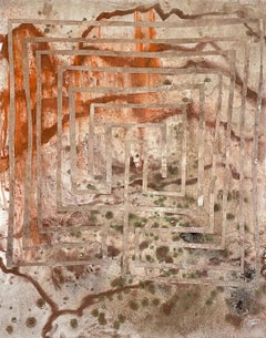 "sounds of water and footsteps on stone" - paleolithic, rock formation, abstract