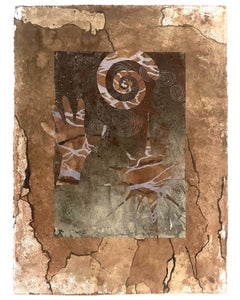 "tracing time: things appearing and disappearing" - celestial, hand, brown