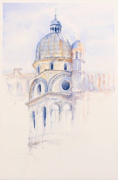 „Duomo“ – Venedig – Architektur-Aquarellgemälde in Aquarellfarbe – Turner