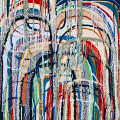 "Chances" - Contemporary Abstract Fiber Art - Tufting - Hicks