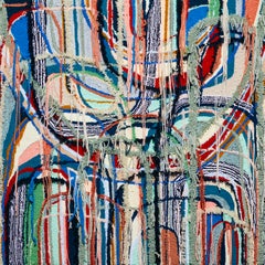 "Choices" - Contemporary Abstract Fiber Art - Tufting - Hicks