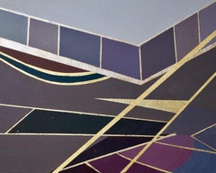 "Wonderwheel #4" - Contemporary Aerial Landscape Paintings - Hilma af Klint