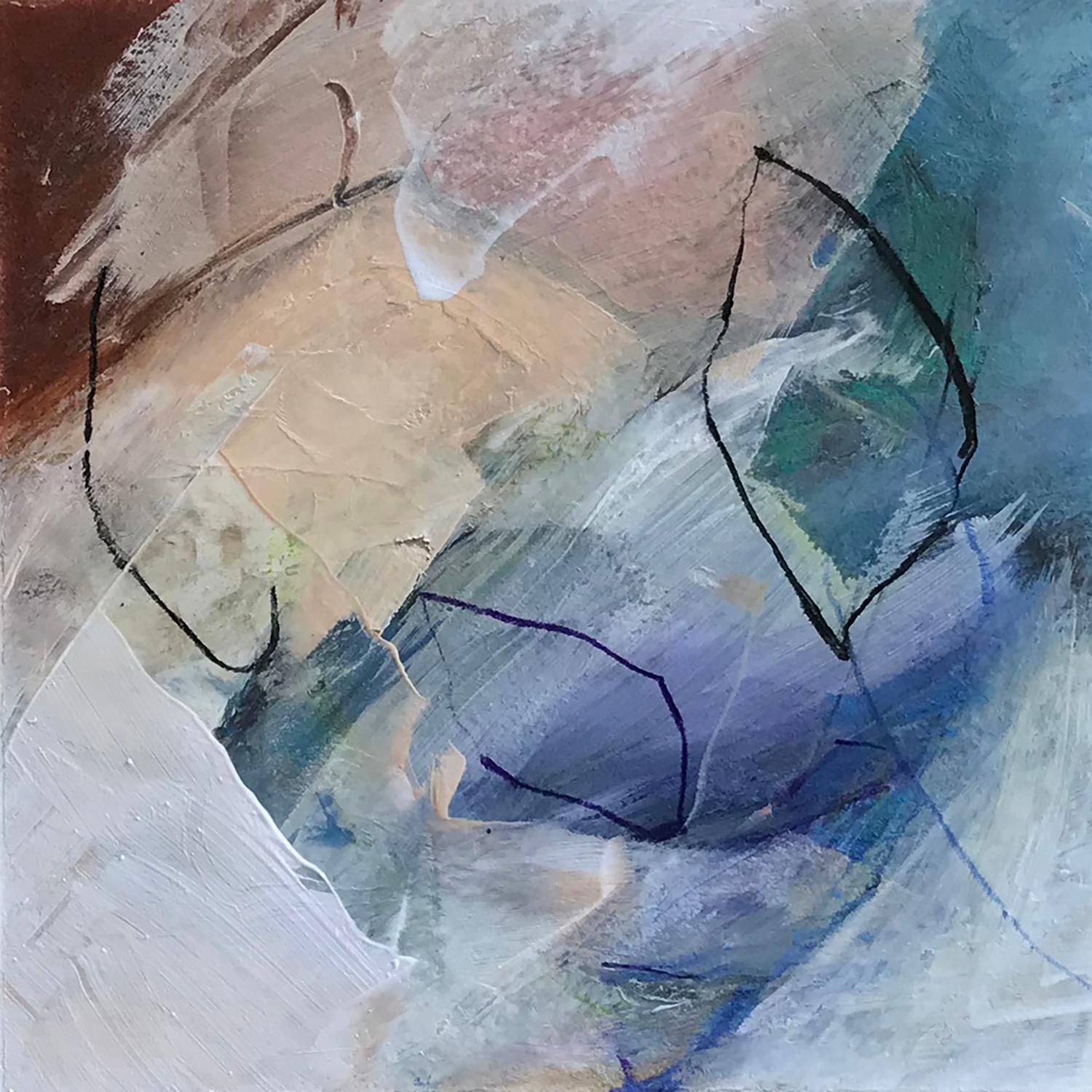 Abstract Painting di Cynthia Knapp - "Mercer Lake Series (7231)" - Pittura astratta basata sulla natura - Joan Mitchell