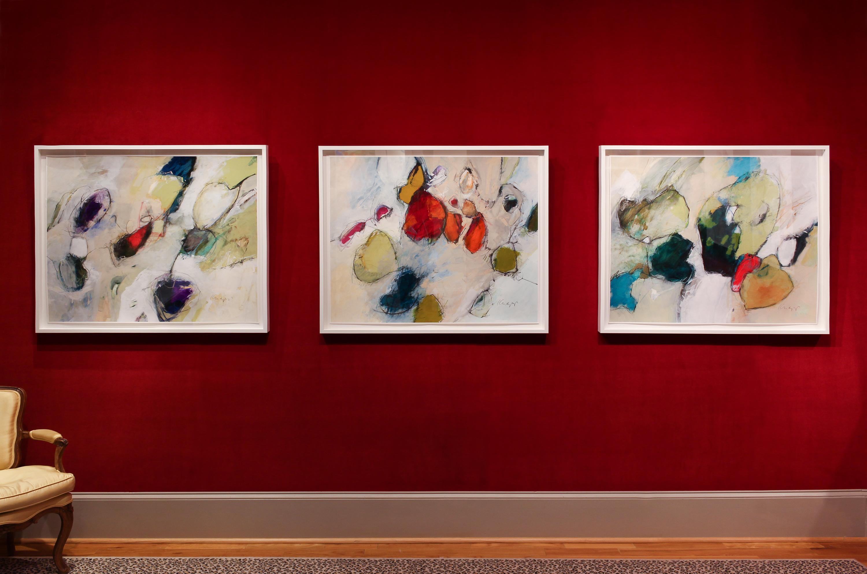 „“Durchbruch““ – abstrakte Farbfeldmalerei aus der Natur – Joan Mitchell (Grau), Abstract Painting, von Cynthia Knapp