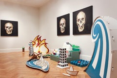 Omega I" - Contemporary Geometric Abstraction Pixelation - Schädel - Bosch