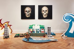 'Omega II' - Contemporary Geometric Abstraction Pixelation - Skull - Bosch