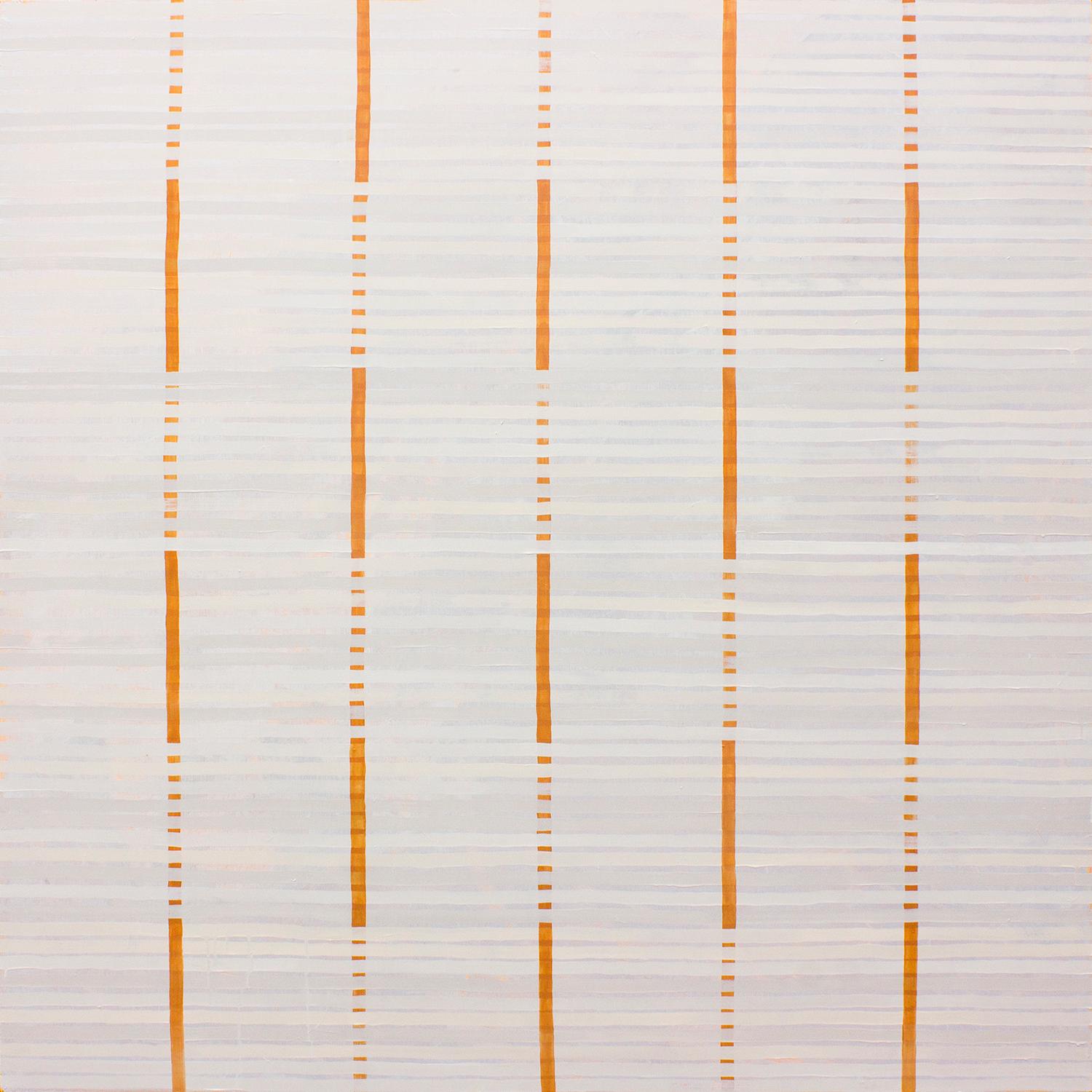 'Cinderblock II' - Geometric Abstract Painting - Anni Albers - Agnes Martin