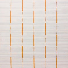 „Cinderblock II“ – Geometrisches abstraktes Gemälde – Anni Albers – Agnes Martin